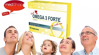FARMAX: Omega 3 Forte  90 kapsulas 3 mēnešu kursam
