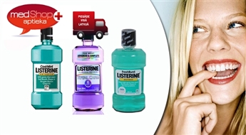 LISTERINE COOLMINT, FRESHBURST ИЛИ TOTAL CARE - ПРОФЕССИОНАЛЬНЫЙ, АНТИБАКТЕРИАЛЬНЫЙ ОПОЛАСКИВАТЕЛЬ ПОЛОСТИ РТА