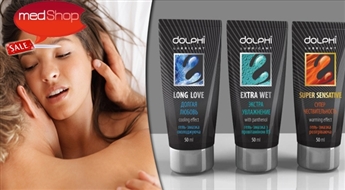 Комплект лубрикантов Dolphi - 3x SUPER SENSITIVE или 3x LONG LOVE