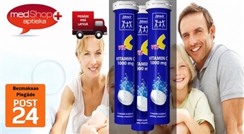 Zdrovit C vitamīns putojošajās tabletēs - 3 iepakojumi  stiprai imunitātei un saaukstēšanās slimību profilaksei