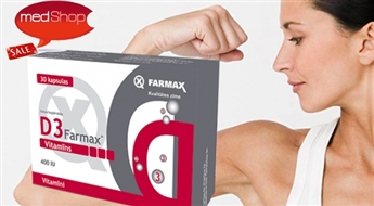 FARMAX: Vitamīns D  - stipriem kauliem un zobiem