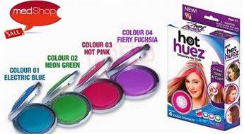 Hot Huez 4 krāsu krīta komplekts matu tonēšanai