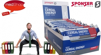 SPONSER: CEREAL ENERGY ogļhidrātu batoniņi enerģijai pirms treniņa (3 x 45g)