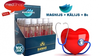 BIOSPORT: MAGNEKAL - magnija, kālija un vitamīna B6 koncentrāts stiprai nervu sistēmai