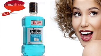 Антибактериальная жидкость для полоскания рта LISTERINE Cool Mint 1 Л