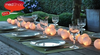 Световые гирлянды Cotton Balls Lights с 35 шариками разных цветов