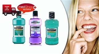 LISTERINE COOLMINT, FRESHBURST ИЛИ TOTAL CARE - ПРОФЕССИОНАЛЬНЫЙ, АНТИБАКТЕРИАЛЬНЫЙ ОПОЛАСКИВАТЕЛЬ ПОЛОСТИ РТА