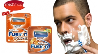 GILLETTE Fusion  4 vai 8 skūšanās asmeņu komplekti