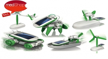 Solar Robot Kit 6in1 konstruktors ar saules baterijām