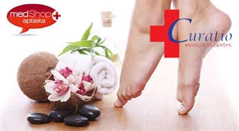 Ārstnieciskais pedikīrs + podologa konsultācija medicīnas centrā Curatio