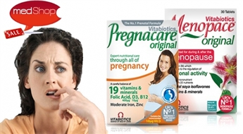 Vitabiotics: витамины MENOPACE или PREGNACARE для здоровья женшины (30 таблеток)