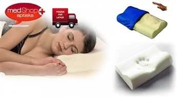 Memory Pillow anatomiskais spilvens pareizai mugurkaula pozīcijai miegā