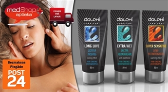 Комплект лубрикантов Dolphi - 3x SUPER SENSITIVE или 3x LONG LOVE