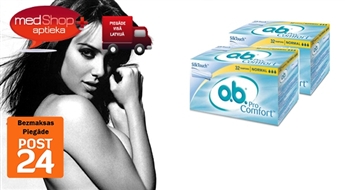 Тампоны o.b. ProComfort Silk Touch для твоего комфорта. В комплекте 48 или 64 шт,
