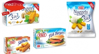 VICI: Zivju pirkstiņi ar Mozarella sieru, Baravikām un sieru vai zivju burgeri