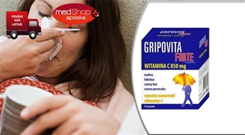 GRIPOVITA FORTE KARSTAIS DABAS VIELU DZĒRIENS AR C VITAMĪNU PASARGĀS NO SAAUKSTĒSANĀS UN VĪRUSIEM