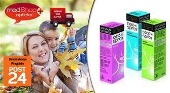 Аэрозоли Stopspray, NeoSpray , LoroSpray поможет при воспаления горла