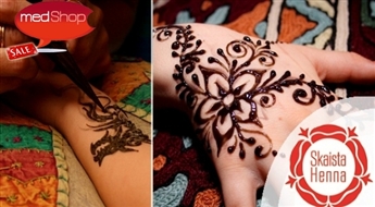 Hennas zīmējums vasaras noskaņai vienai rokai (8x30cm)
