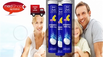 Zdrovit C vitamīns putojošajās tabletēs - 3 iepakojumi  stiprai imunitātei un saaukstēšanās slimību profilaksei