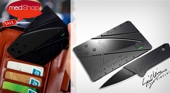 Складной карманный нож в форме кредитки CardSharp для резки разных материалов