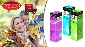 Аэрозоли Stopspray, NeoSpray , LoroSpray поможет при воспаления горла