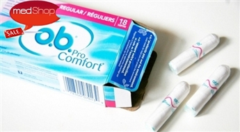 Tamponi o.b. ProComfort Silk Touch Tavam komfortam (16 vai 32 gab)