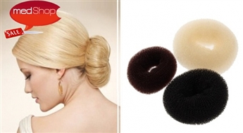 3 Hair Bun copes pamatņu komplekts dažādās krāsās. Izveido perfektu copi!