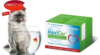 FARMAX: MaxiCor - 90% tīras OMEGA 3 (90 kapsulas trīs mēnešu kursam)