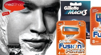 Комплекты бритвенных картриджей GILLETTE Mach 3 или Fusion