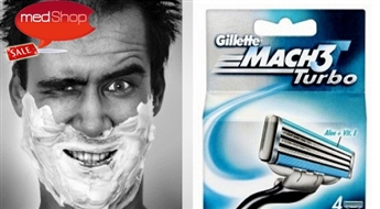 GILLETTE: Комплекты картриджей для мужской бритвы Mach3 Turbo (4 шт)