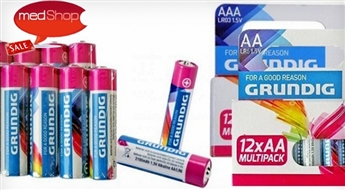EC: ААА или AA батарейки ALKALINE в экономичной упаковке (12 шт.)