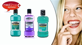 LISTERINE COOLMINT, FRESHBURST ИЛИ TOTAL CARE - ПРОФЕССИОНАЛЬНЫЙ, АНТИБАКТЕРИАЛЬНЫЙ ОПОЛАСКИВАТЕЛЬ ПОЛОСТИ РТА