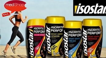Isostar Hydrate & Perform смеси для изотонических напитков для энергии со вкусом клюквы, грейпфрута, лимона и апельсина (400g)