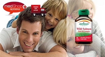 Рыбий жир природного лосося Jamieson Wild Salmon Oil. 90 капсул для 3-х месячного курса!