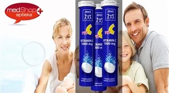 Zdrovit C vitamīns putojošajās tabletēs - 3 iepakojumi  stiprai imunitātei un saaukstēšanās slimību profilaksei