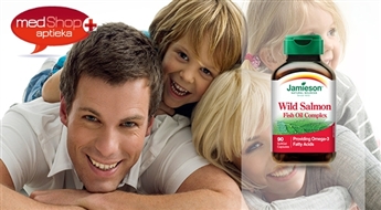 Рыбий жир природного лосося Jamieson Wild Salmon Oil. 90 капсул для 3-х месячного курса!