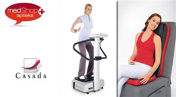 Эффективная тренировка на вибротренажере Power Step + массаж с Quatromed 3 от Casada. Стройное тело за короткое время!