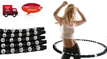 Уникальный домашний массажный обруч HULA HOOP BLACK с магнитами для всех, кто желает похудеть и обрести стройную фигуру.