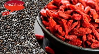 Godži un zīdkoka ogas vai čia sēklas  - antioksidantu, minerālvielu, vitamīnu, aminoskābju avots!