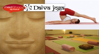 8 jogas un Body Art nodarbību abonements studijā Daiva Joga
