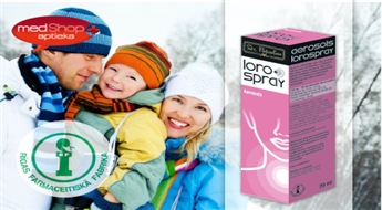 Аэрозоль на основе масла Lorospray из лекарственных растений поможет при воспалении горла