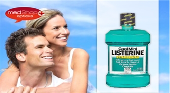 LISTERINE Cool Mint antibakteriālais mutes skalojamais šķīdums zobu un smaganu veselībai 250 ml