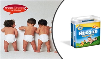 Autiņbiksītes Huggies SUPER DRY Mega pack - 3 izmērs