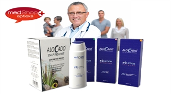 Комплект средств по уходу за кожей головы Alocado™ PSOAID для борьбы с псориазом