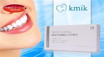 Профессиональные пластинки для отбеливания зубов White Wash Strips