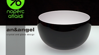 Ekskluzīva dizaina trauks no an&angel kolekcijas Black and White - 35%