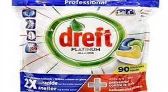 DREFT PLATINUM Lemon 90.gab trauku mazgājamās mašīnas kapsulas