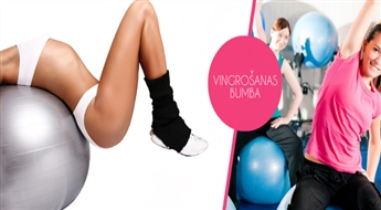Kustību priekam! Vingrošanas bumba no izturīga materiāla (Ø 50 cm) tikai par 4.99 Euro!