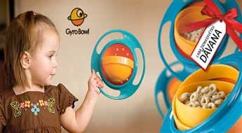 Непроливаемая тарелка GyroBowl дляВашего малыша со скидкой 54%!Всегда в горизонтальном положении!