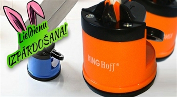 ДОСТАВКА ПО ВСЕЙ ЛАТВИИ! Незаменимая и практичная точилка для ножей King Hoff-3617 с присоской!